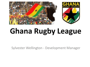 Ghana rugby league presentation - International Platform on Sport