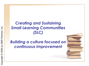 Building a Culture for Continuous Improvement