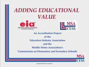 Accreditation - Education Industry Association