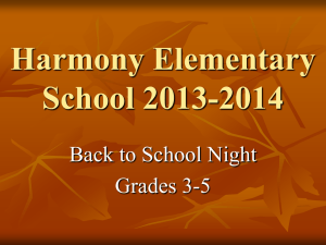 Harmony Elementary School 2011-2012