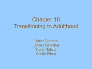 Chapter 15 Transitioning to Adulthood