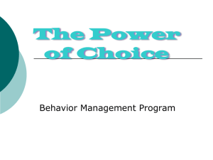 to the Power of Choice Powerpoint Presentation