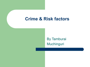 Risk factors for crime, Tamburai Muchinguri, Malawi