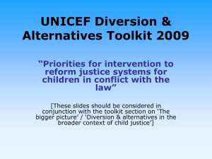 Diagram: priorities for interventions to reform justice