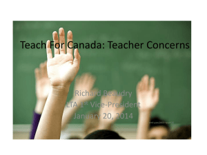 LTA Presentation - Langley Teachers` Association