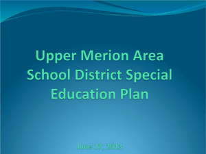UMASD Special Education Plan 6-17-2013