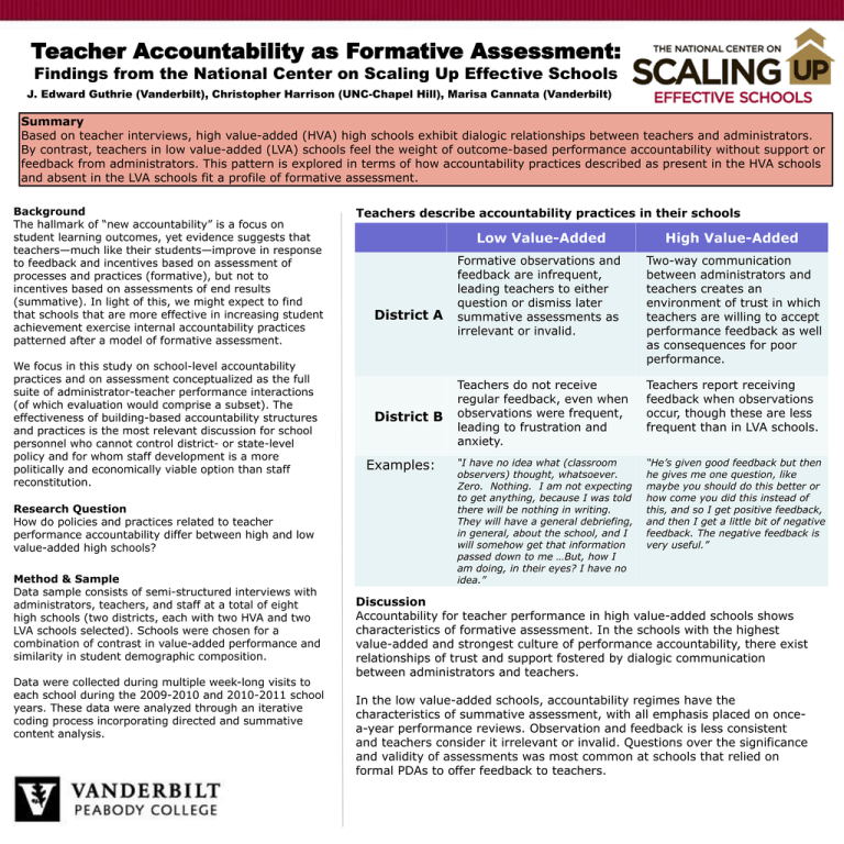 What Does Teacher Accountability Mean