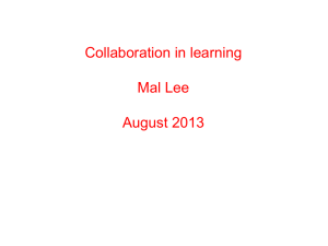 Collaboration in learning – blog version