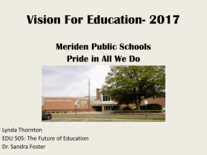 MPS Meriden Public Schools Continuous Improvement Plan… Pride
