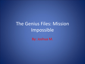 The Genius Files: Mission Impossible