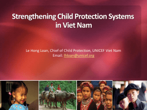 Le Hong Loan, Chief of Child Protection