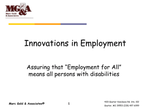 Innovation in Employment