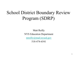 School District Boundary Review Program (SDRP)