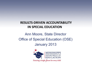 Results-Driven Accountability in Special Education