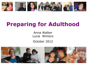 Preparing for Adulthood presentation ()