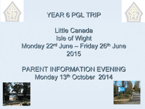 pgl presentation for parents 2015 - St Augustine`s RC Primary School