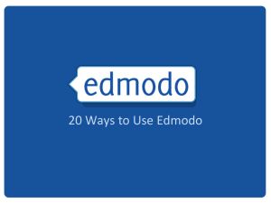 20 Ways To Use Edmodo PPT