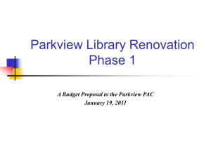 Library Proposal - Easton Public Schools