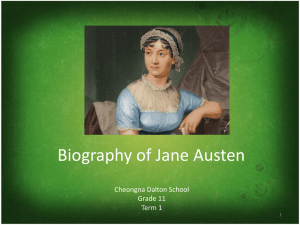 Jane Austen and Her Time