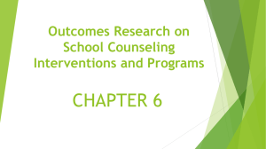 Chapter 6 - Dr. Karen D. Rowland`s Counseling Courses