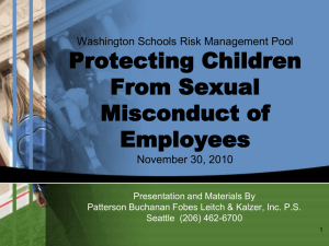 Preventing sexual misconduct in schools