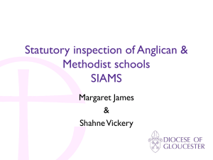 SIAMS presentation - Diocese of Gloucester