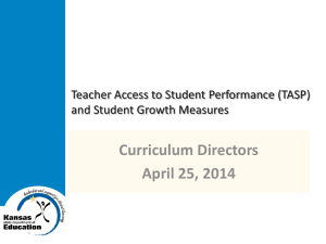 TASP and Student Growth Measures