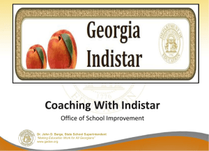 Coaching with Indistar - Center on Innovations in Learning
