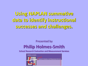 Using Summative Data-NAPLAN