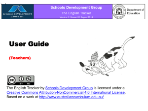 English Tracker v1.2 Instructions for use TEACHER