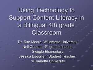 Using Technology to Support Content Literacy in a