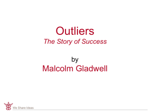 Chie fExecutive Book Review #44:Outliers