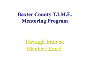 Starting and Maintaining a Mentoring Program