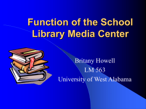 Function of the School Library Media Center