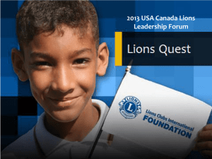 USACanadaLionsQuest - Lions Clubs International
