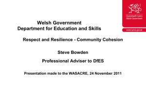 Respect and Resilience - Community Cohesion Steve
