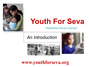 Presentation On Youth For Seva