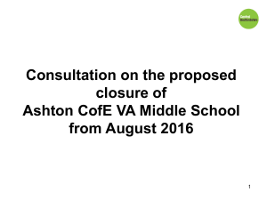 Council proposals to close a maintained school