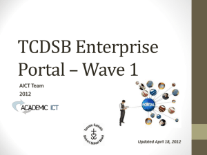 TCDSB Enterprise Portal