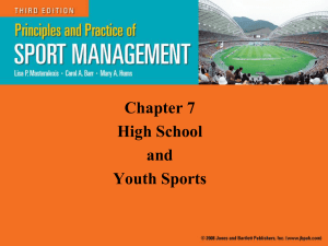 Chapter 7 High School and Youth Sports
