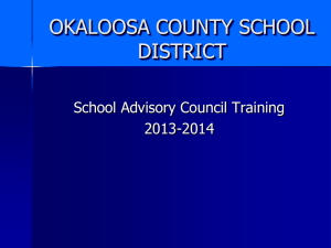 What is a SAC? - Okaloosa County School District
