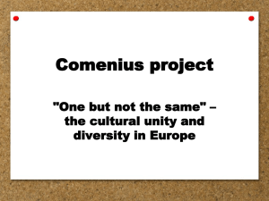 Comenius project - Scoala Gimnaziala IANCULUI