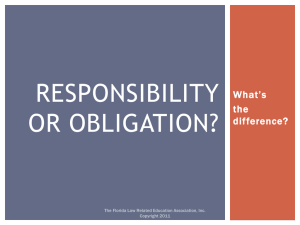 Responsibility-or-Obligation - Florida Law Related Education