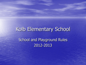 School Rules Power Point 2012