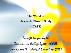 What are ICAPS really? - Colorado State Plan CTE