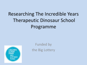 The Incredible Years Therapeutic Dinosaur School