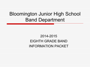 here - BJHS 8th Grade Band