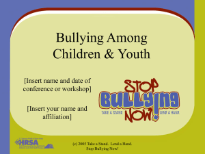 TUSD Title I - Bullying among Youth