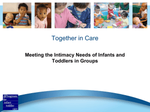 Together in Care - The Program for Infant/Toddler Care