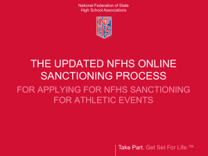 The Updated NFHS Online Sanctioning Process for Event Managers